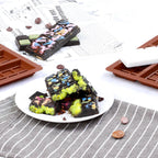 Chocolate Bar Molds Deep Silicone Break-Apart Chocolate Nonstick Protein and Energy Thick Candy Bar Mold Wax Melt Mold 2 Pack (10 Snap)