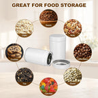 uxcell 2Pcs Round Tea Canisters, 5" x 3" Airtight Metal Tea Containers for Loose Tea, Coffee Beans, Spices - Durable, Compact, and Stylish Storage Tea Tin (White)