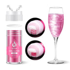 Pink Edible Glitter for Cocktails Luster Dust Edible Pink Drink Glitter Food Grade Shimmer Powder for Cakes Beverage Chocolate, 6g