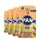 P.A.N. Yellow Corn Meal – Pre-cooked Gluten Free and Kosher Flour for Arepas (2.2 lb/Pack of 4)