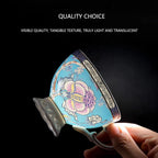 ACMLIFE Tea Sets for Adults for 6, Blue Tea Set with Cups, Fine Bone China 24K Gold, Tea Pot and Cups Set, Vintage British English Porcelain Afternoon Service Sets for Women Tea Party for Luxury Gift