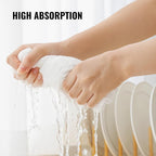 Dish Cloths Cotton| Kitchen Wash Cloth | Shop Towels Absorbent and Lint Free Flour Sack| Dishcloths for Kitchen Washing Dishes| Thick Absorbent Quick Dry Dish Rags | 50 Pack 13"x13" White