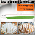 KUNIFU Bread Lame Bread Scoring Tool for Sourdough Scoring, Ceramic Scoring Knife for Bread Baking, Bread Scorer with Protective Cover, for Homemade and Bakery Use, Green