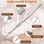 20Pcs Bread Lame Scribing Tool Kit - 2 Precision Scribes with 15 Blades, Finger Guard, Design Cord, Safety Cover and Storage Box - Stainless Steel Scribes for Artisan Bread and Dough Patterns Designs