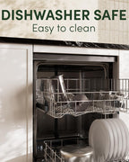 BAYKA French Press Coffee Maker 34 Ounce 1 Liter, Borosilicate Glass Stainless Steel Brewer, Large Portable Cold Brew Cafetera Teapot for Kitchen Travel Camping Coffee Bar Accessories, Dark Pewter