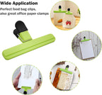 Chip Bag Clips 9pcs Air Tight, Heavy Duty, Sturdy Plastic Clips for Food Storage Assorted Sizes Food Bag Clips for Kitchen Snacks