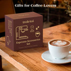 7 PCS 51mm Espresso Accessories Kit: Espresso Tamper, Coffee Distributor, Puck Screen, Dosing Funnel and WDT Tool Espresso Machine Accessories, Gifts for Coffee Lovers