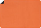 uxcell Silicone Mats for Kitchen Counter, 35.4" x 23.6" Non-Slip Countertop Protector Mat Heat Resistant Coffee Mat Waterproof Table Placemat, Orange