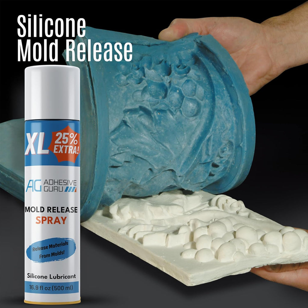 Silicone Mold Release Spray (2x16.9 fl oz / 500ml) Release Agent for Epoxy Resin, Candle & All Molds | Smooth, Non-Stick Lubricant for Easy Removal | 2 Pack