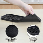 Drip Pan Compatible with 1 Gallon Drink Dispenser, 1 Pcs Silicone Tray Mat for DD&HAPP 1 Gallon Glass Drink Dispenser