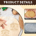 Personalized Wedding Cookie Stamp Custom Acrylic Cookie Embossing Mold with Handle for Baking Decoration