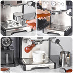 58.5mm Espresso Puck Screen, Espresso Filter for 58mm Portafilter Filter Basket, Reusable Espresso Screen with 1.7mm Thickness 150μm 316 Stainless Steel