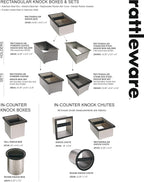 Rattleware Knock Box Holder For Home, Cafe, Restaurant, Hotel, Office, or Commercial Establishment - Heavy Duty Knock Box Holder Trusted By Baristas Worldwide - Stainless Steel (9.25" x 5.5" x 4")