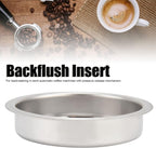 Coffee Machine Blind Filter,51mm Stainless Steel Coffee Machine Backflush Insert Blind Filter Coffee Handle Blind Bowl for Espresso Machine