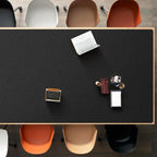 Black Plastic Table Cover Protector, 36" x 54" Waterproof Easy Flat PVC Desk Pad Mat, 1.5mm Thick Rectangle Vinyl Table Top Protector for Dining Room Table, Office, Dresser