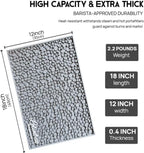 Coffee Machine Mat for Countertops, Waterproof Dish Drying Mat for Kitchen, Bars, Restaurant, 18X12in 1cm Thick Coffee Mat, Bar Decor, Espresso Mat, Non-Slip Drip Tray Mat(Gray,18"x12")