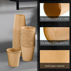 300 Pack 3 oz Paper Cups, Disposable Kraft Small Bathroom Cups 3 Ounce, Hot/Cold Beverage Cups for Home, Kitchen, Party