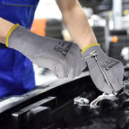 PU Coated Safety Work Gloves, 12 Pairs Work Gloves Mechanic Working Seamless Knit Glove with Polyurethane Coated Smooth