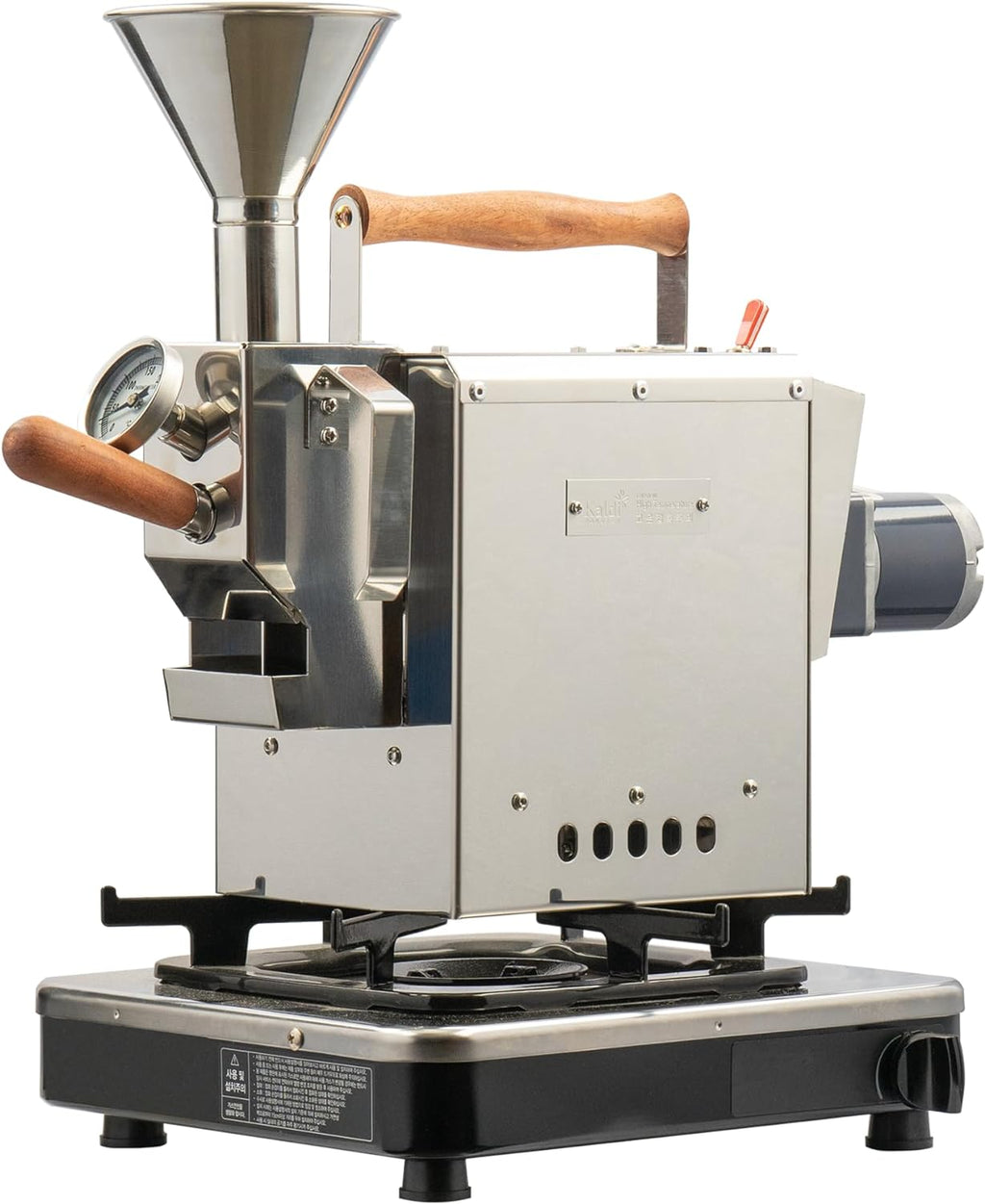 KALDI WIDE Home Coffee Gas Roaster - 300g Capacity with Full Package Accessories. Gas burner required, No thermocouples supported.