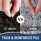 Arotive Luxury Chenille Bathroom Rug Mat, Extra Soft Thick Absorbent Shaggy Bath Rugs, Non-Slip Machine Wash Dry, Plush Bath Mats for Bathroom, Shower and Tub, 30x17, Brown