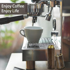 Espresso Stirrer 5 Needles 0.4mm WDT Distribution Tools for Barista, Natural Wood Handle and Stand, Espresso Distribution Tools for Home Kitchen Cafe