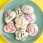 Small Letter Stencil for Cakes Cookie Decorating Stencils Reusable Alphabet Stencil on Baking Coffee Decorating Card Making (27 Letter Cookie)