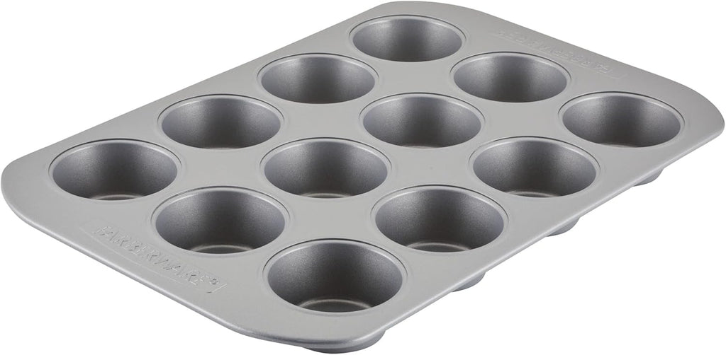 Farberware 12-c. Nonstick Nonstick Bakeware Muffin Pan, Gray