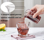 Ackers 4oz Etching Scale Glass Measuring Cup – Shot Glass with Ounce,Ml,Cups Markings for Kitchen & Bar