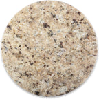 Koville 11 Inch Round Marble Cutting Board for Kitchen Countertop, Golden Brown Marble Cutting Boards Pastry Board for Kitchen Decor, Stone Cutting Cheese Board Charcuterie Boards