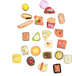 Lovely Small Items Silicone Fondant Molds Set For Cake Topper, Gumpaste, Candy & Chocolate, Polymer Clay and More (Rectangle Food Items)