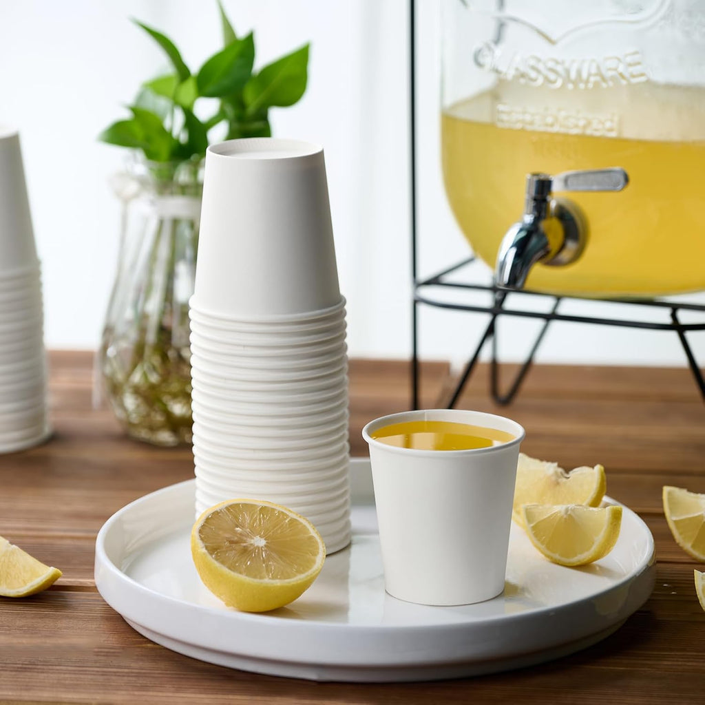 LITOPAK 500 Count 6 oz Paper Cups, Small Disposable Coffee Cups, Paper Espresso Cups, Hot Drinking Cups for Party, Picnic, Travel and Events