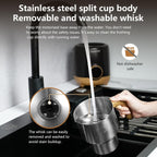 AMZCHEF 8-IN-1 Milk Frother and Steamer 550 Watts, 21 oz Split Stainless Steel Automatic Steamer, Milk's Warmer for Latte, Cappuccino, Hot and Cold Froth, Heated Milk, Hot Chocolate, Baby Food silver