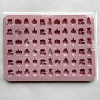 Mini Silicone Molds,120 Cups Chocolate Drops Mold,Fondant Cake Mold for Chocolate,Hard Candy,Biscuits,Cookie,Jelly,Sugarcraft,Homemade Treats and DIY Baking,2 Pack(66 Fruit & 54 Animal) Pink