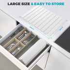 Extral Large Quick Dry Stone Drying Mat for Kitchen Counter,24x16 Inch Collapsible Eco-Friendly Absorbent Diatomaceous Earth Mat for Dishes Cups,Dish Drying Mats (White-Love Shape, 24x16 inch)