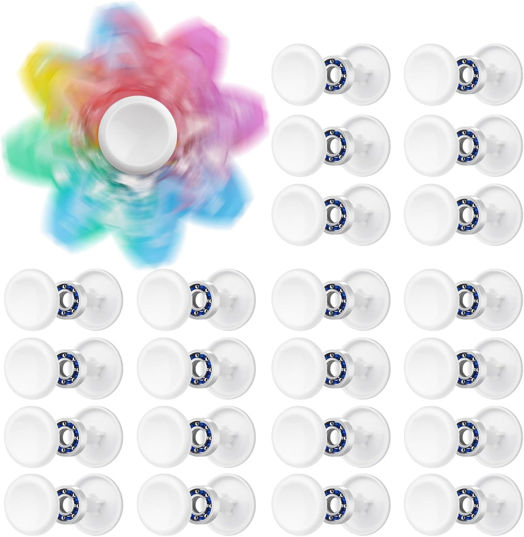 NiArt Fidget Spinner Toy DIY Bearing with Caps Set 22-Pack, MR137 0.5" Single-Sealed Chrome Steel Bearing Balls Replacement High Speed 13mmx7mmx4mm Epoxy Resin Casting Craft Skateboard Stress Reliever