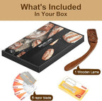 Innovative Magnetic Bread Lame Bread Scoring Tool,Bread Lame Cutter,Bread Scoring Knife for Bread Baking & Sourdough Baking,Bread Razor Tool with 5 Razor Blades-Black Walnut Wood