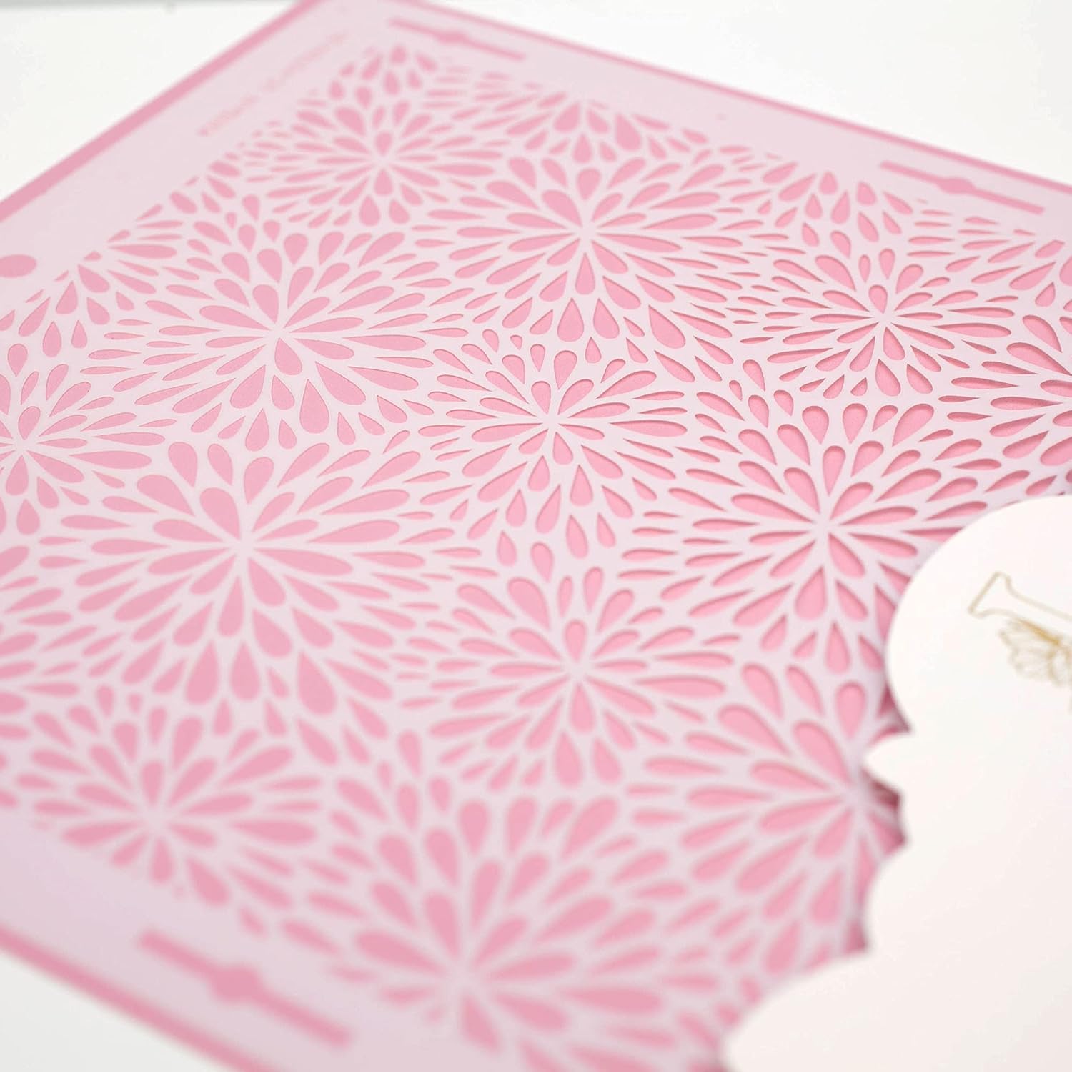 Cake Decorating Stencil for Tall Buttercream Cake, Royal Icing, Ganache, Paint, Airbrush (KRISAN)