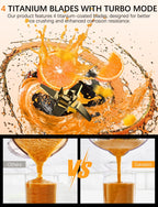 Immersion Blender Handheld GAVASTO Hand Blender,20 Speeds and Turbo Mode Hand Mixer, 3-in-1 Heavy Duty Copper Motor Stainless Steel