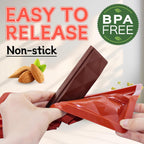 Chocolate Bar Molds Mini Non Stick 2 Pack,Thick Food Silicone Mold for Stuffed Candy Dubai Knafeh Pistachio Granola Bar and Pastry Snacks