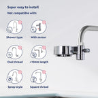 Tappwater EcoPro Compact - Smallest Tap Water Filter Available, Filters 100+ substances. 5 Stage Nanotechnology Water Filtration System. Faucet Water Filter (Chrome)