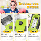 DIYSELF 2 Pack Razor Blade Scraper with 30 Pcs Spare Blades, Heavy Duty Scraper Tool, Scraper for Cleaning, Glass Top Stove, Paint Scraper, Razor Scraper, Glass Scraper, Oven Scraper