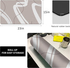 Golener Thick Mat for Coffee Maker,Water Collection Coffee Mat，No-Slip Mats for Small Appliances - Coffee Makers, Blenders, Stand Mixers,Juice Machine,etc, 23"x15"