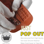 Anaeat Silicone Break Apart Chocolate Molds, Set of 4 Flexible Non-Stick Silicone Candy Protein and Energy Bar Molds for Mini Rectangle Chocolates and Candies - Just Pop Out