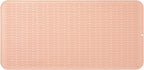 Silicone Dish Drying Mat for Multiple Usage,Easy clean,Eco-friendly,Heat-resistant Silicone Mat for Kitchen Counter or Sink,Refrigerator or Drawer Liner Pink 5XL 36inches x 18inches
