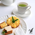 Lynns Paradise Imperial White 7oz Tea Cup Set – Embossed Porcelain Finish, Elegant for Daily Use, Vintage-Inspired Design – White Teacup and Coffee Cup Set, Porcelain Tea Cups, Service for 6