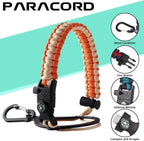 64oz Insulated Water-Bottle with Strap - Half Gallon Water Jug with Straw & Spout Lid, 2 Liter Stainless Steel Water Bottle Leak Proof, Cold-48h Hot-24h Metal Flask w/Paracord Handle, Carrier Case