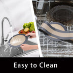 Silicone Baking Mat 9-Inch Nonstick & Reusable, Dishwasher/Oven Safe Cookie Sheet Protector for Cheesecakes, Cookies, Pizza, Bread, Macarons & Pastries (2 Set)