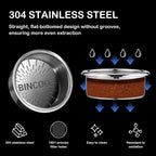 Bincoo Precision Espresso Filter Basket Compatible with 58mm Espresso Machine Portafilters,304 Stainless Steel Portafilter Basket for 16g/18g/20g,High-Precision Holes(16g - 58.5mm)