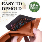 1 Pc Chocolate Bar Mold Deep Large Chocolate Molds Silicone Break Apart Thick Silicone Molds for Candy Bar (5 Snap）