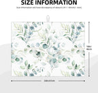 Sage Green Leaves Dish Drying Mat 18x24 inch for Kitchen Counter Watercolor Herbs Plant Kitchen Drying Mats Dishes Pad Absorbent Fast Dry Dish Draining Mats Large Kitchen Accessories